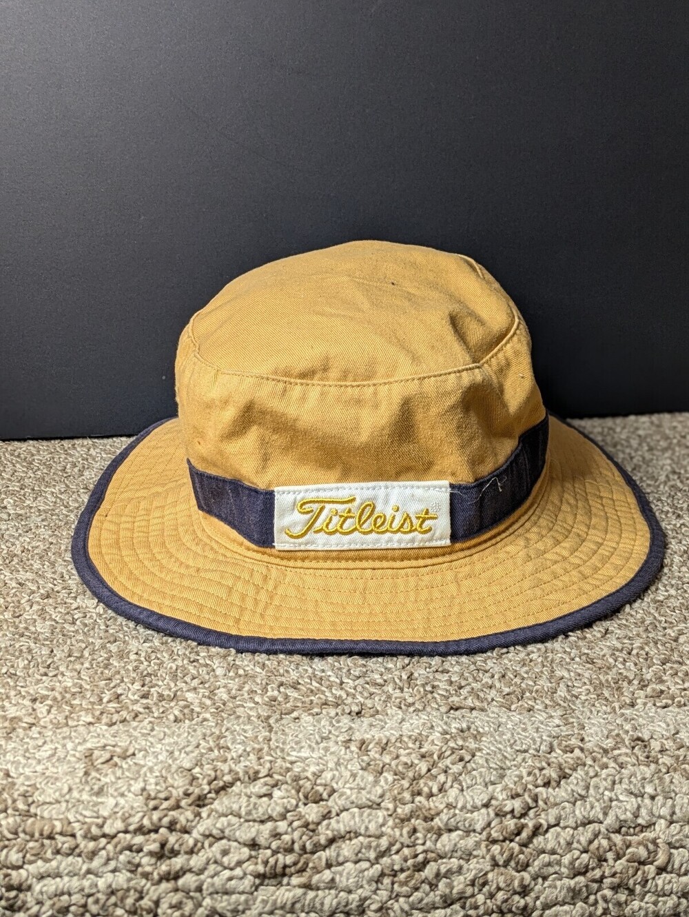 Titleist Lightweight Masters Golf Bucket Hat Sun Cap Gold Mustard Yellow SM